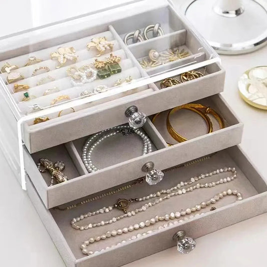 Gaveteiro organizador - Porta jóias - DIAMONT - 3 gavetas - Zion Acessórios e Presentes
